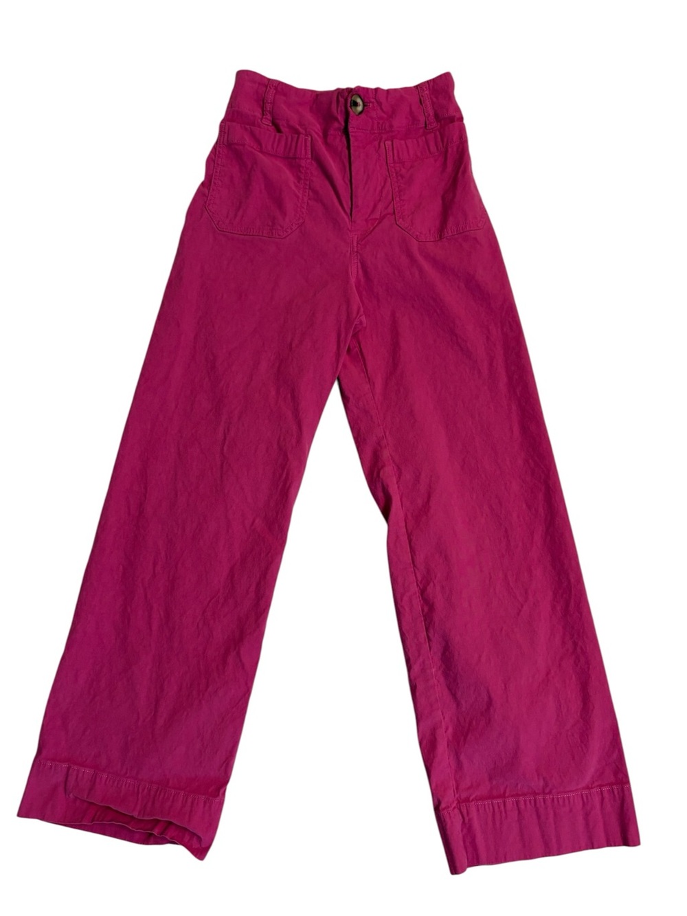 Maeve Wide-Leg Pants in Deep Fuchsia